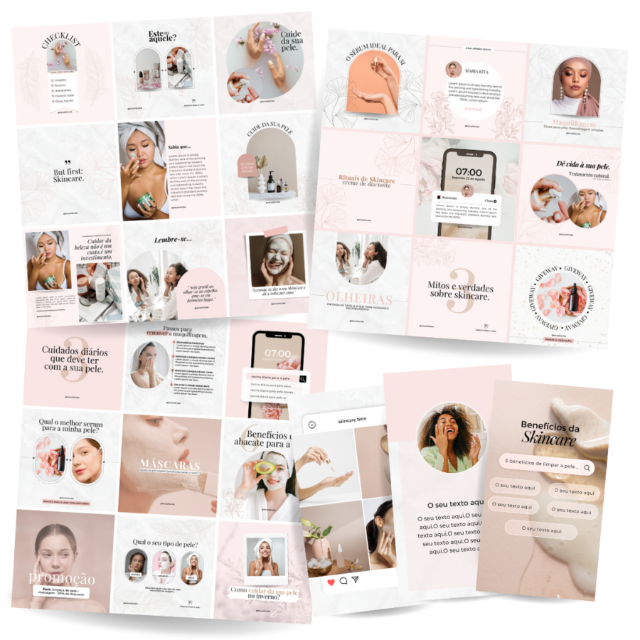 Pack Canva Templates Skincare