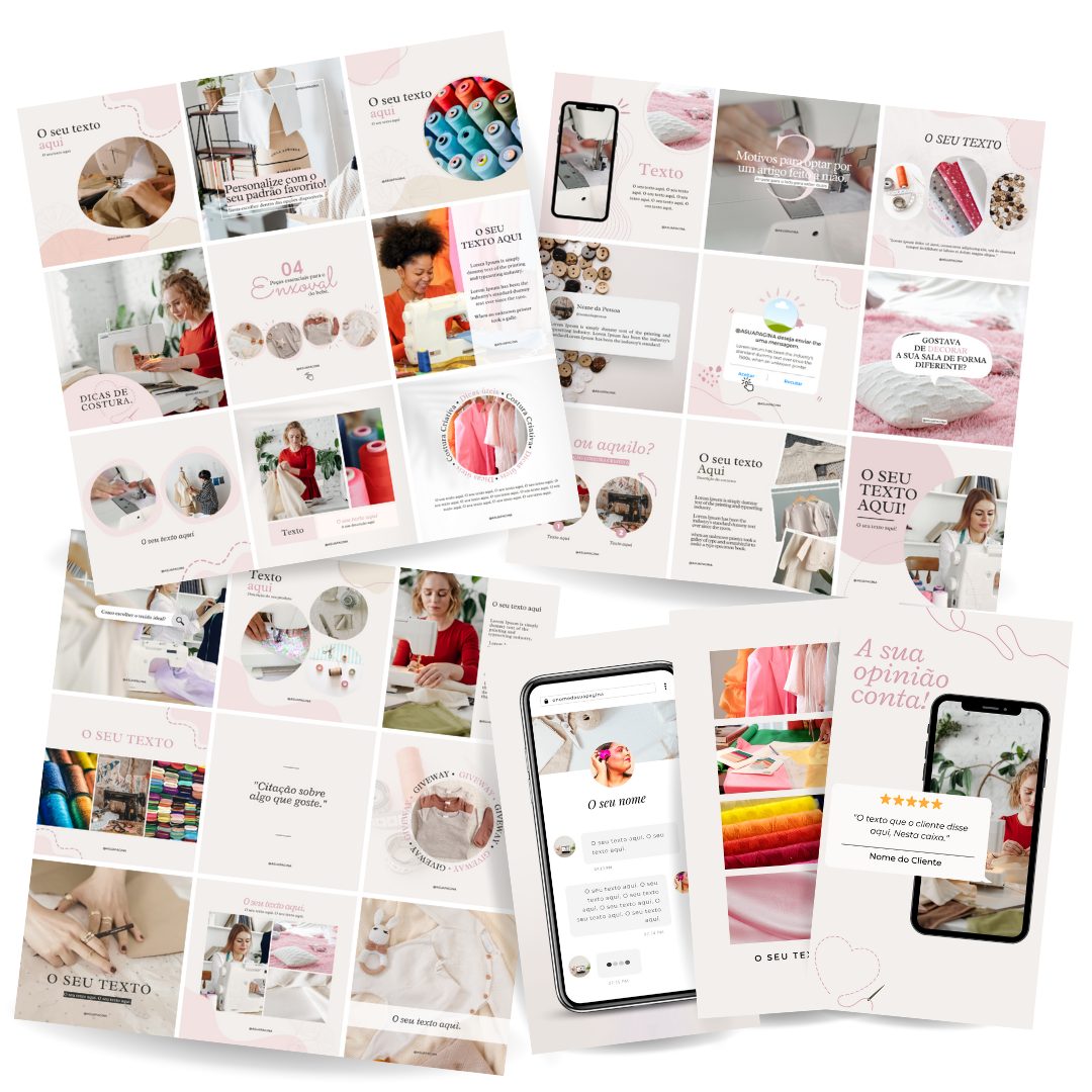 Pack Canva Templates Costura