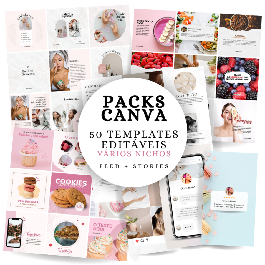 Pack Canva Templates Confeiteira